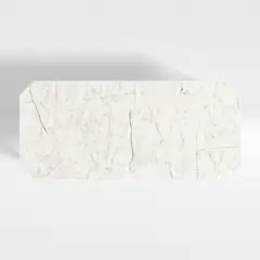 CRATE & BARREL - Top para Mesa de comedor Catalyst 8 puestos en Mármol (No incluye Base para Mesa de comedor)