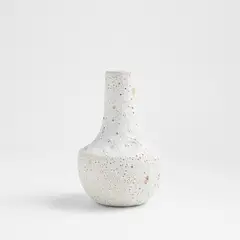 CRATE & BARREL - Florero Ema en Gres 20 cm x 13 cm