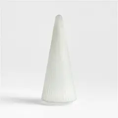 CRATE & BARREL - Adorno Arbol Acalanado Vidrio Med