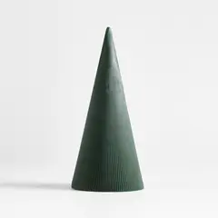 CRATE & BARREL - Vela árbol Navidad acanalada Grande