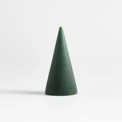 CRATE & BARREL - Vela árbol Navidad acanalada Pequeña