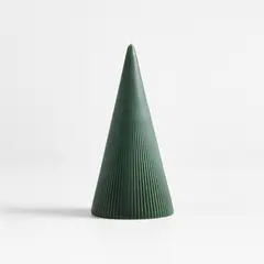 CRATE & BARREL - Vela árbol Navidad acanalada Mediana