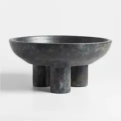 CRATE & BARREL - Adorno CENTRO MESA NEGRO Cerámica 20.32 cm x 40.64 cm