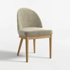 CRATE & BARREL - Silla Comedor Ana Verde Oliva 51 X 85 X 61 Cm Madera
