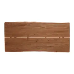 CRATE & BARREL - Top para Mesa de comedor Yukon 6 puestos en Acacia (No incluye Base para Mesa de comedor)