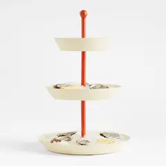 CRATE & BARREL - Bandeja Molly Baz Acero inoxidable 33 x 33 cm