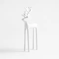 CRATE & BARREL - Reno decorativo Holiday Reindeer en Aluminio 26 cm x 12 cm