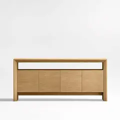 CRATE & BARREL - Consola Para Tv Baja Natural