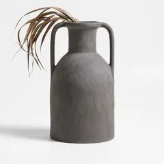 CRATE & BARREL - Jarrón Antiguo en Arcilla 38 cm x 21 cm