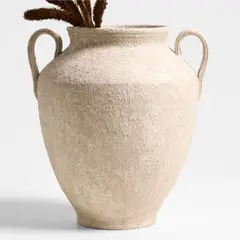 CRATE & BARREL - Jarrón Antiguo en Arcilla 40 cm x 36 cm