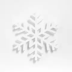 CRATE & BARREL - Portacaliente Snowflake Aluminio