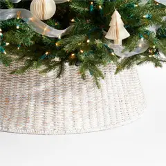 CRATE & BARREL - Pie de árbol Woven en Fibras naturales 25 cm x 69 cm