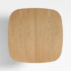 CRATE & BARREL - Top para Mesa de comedor Roseau Extensible 6 puestos en Madera de Fresno (No incluye Base para Mesa de comedor)