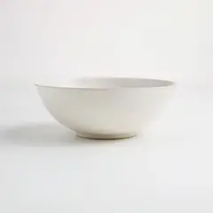 CRATE & BARREL - Bowl Craft Linen en Gres 20 cm x 8 cm