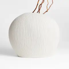 CRATE & BARREL - Florero Alura en Arcilla 32 cm x 36 cm
