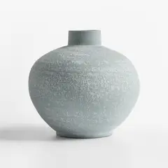 CRATE & BARREL - Jarron Ofelia Redondo Azul 25cm