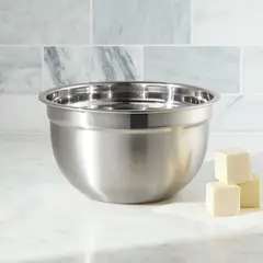 CRATE & BARREL - Bowl en Acero inoxidable 21 cm x 21 cm