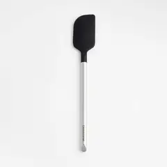 CRATE & BARREL - Espatula Acero Y Silicona Negra