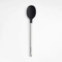 CRATE & BARREL - Cuchara Acero Y Silicona Negra