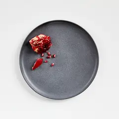 CRATE & BARREL - Plato de ensalada Wren Dark en Gres 22 cm x 2 cm