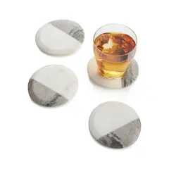 CRATE & BARREL - Portavasos en Mármol Set x 4