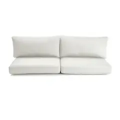 CRATE & BARREL - Cojin para sofá Abaco blanco setx4