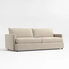 CRATE & BARREL - Sofá Lounge Comfort 236cm Beige de 2 puestos Tela
