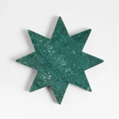 CRATE & BARREL - Portacalientes Green Marble en Mármol