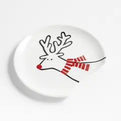 CRATE & BARREL - Apoya cucharas Arctic Friend en Porcelana
