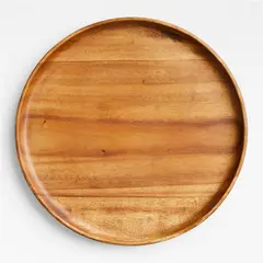 CRATE & BARREL - Plato base Madera 30 cm