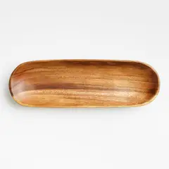 CRATE & BARREL - Bandeja Madera 4 x 42 cm