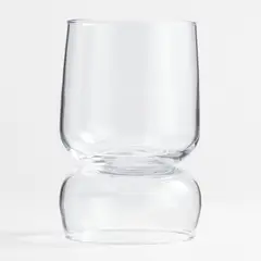 CRATE & BARREL - Porta velas Glencoe en Vidrio 23 cm x 14 cm