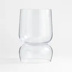CRATE & BARREL - Porta velas Glencoe en Vidrio 33 cm x 18 cm