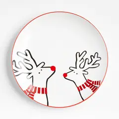 CRATE & BARREL - Plato Navideño Arctic Friends