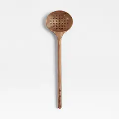 CRATE & BARREL - Cucharon Ranurado Madera Acacia