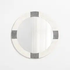 CRATE & BARREL - Espejo de pared Roman Redondo 92 cm x 81 cm