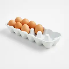 CRATE & BARREL - Otros Caja de una docena de huevos Alto: 5.08 cm Profundidad: 11.13 cm