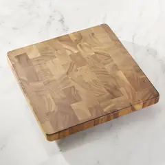 CRATE & BARREL - Tabla Cuadrada para Picar de Madera a Contrafibra