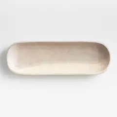 CRATE & BARREL - Bandeja Tondo Madera 42 x 14 cm