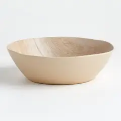 Crate & Barrel - Bowl de Servir Faux Bois 30 cm