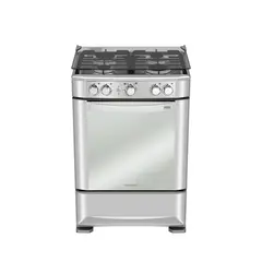 MABE - Estufa de Piso 60 cm Acero Inoxidable EMC6050NFX0.