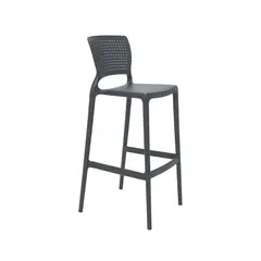TRAMONTINA - Silla Safira Alta Bar Gris - Mueble