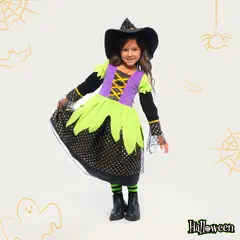 YAMP - Disfraz Para niña Bruja