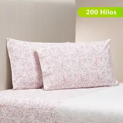 ROBERTA ALLEN - Juego de Sábanas Estampada de Algodón 200 Hilos Flor
