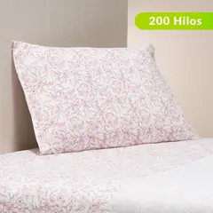 ROBERTA ALLEN - Juego de Sábanas Estampada de Algodón 200 Hilos Flor