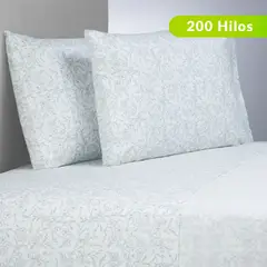 ROBERTA ALLEN - Juego de Sábanas Estampada de Algodón 200 Hilos Flor