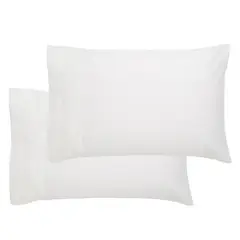 MICA - Funda de almohada 180 Algodón 50 x 70 cm Blanco