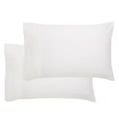 MICA - Funda de almohada 180 Algodón 50 x 90 cm Blanco