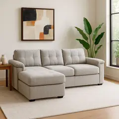 MICA - Sofá en L Rafa Izquierdo Poliéster 284 cm - Mueble - 0% Interés a 3, 6 o 12 Cuotas Pagando con tu CMR Banco Falabella