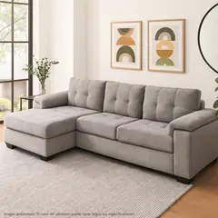 MICA - Sofá en L Rafa Izquierdo Poliéster 284 cm - Mueble - 0% Interés a 3, 6 o 12 Cuotas Pagando con tu CMR Banco Falabella